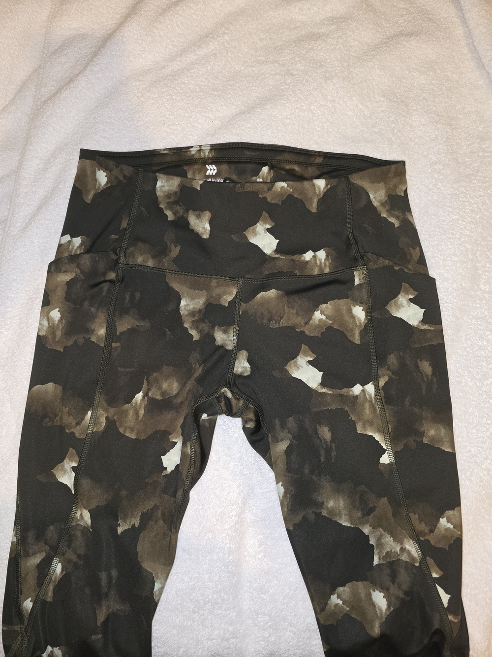 all in motion Camo Print Leggings in Black and Brown